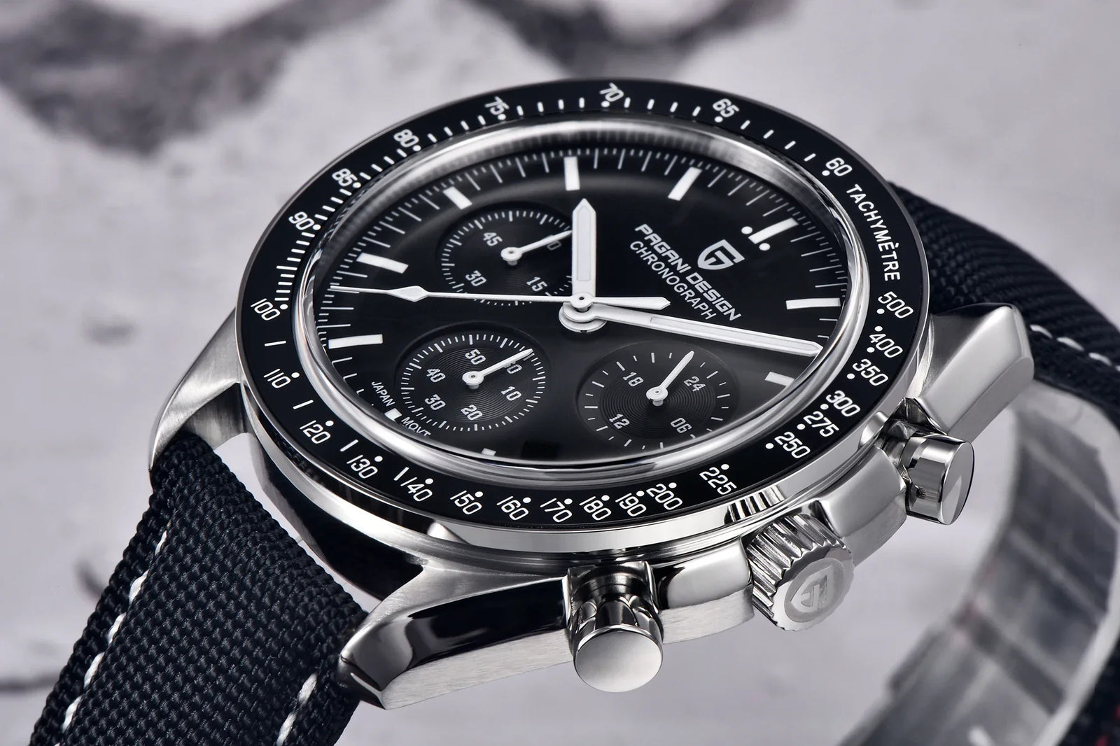 PAGANI DESIGN 2024 New Men's Watches Top Luxury Quartz Watch For Men Auto Date Speed Chronograph AR Sapphire Mirror Wrist watch - Evallys.com