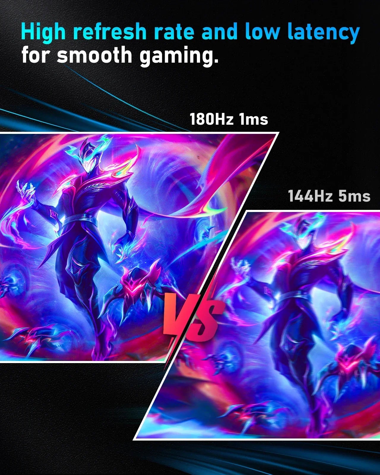 FYHXele 24Inch 180Hz Gaming Monitor 1K FHD Computer Display 1ms Response Time Eye Care Screen LCD Support HDR G-Sync VESA - Evallys.com