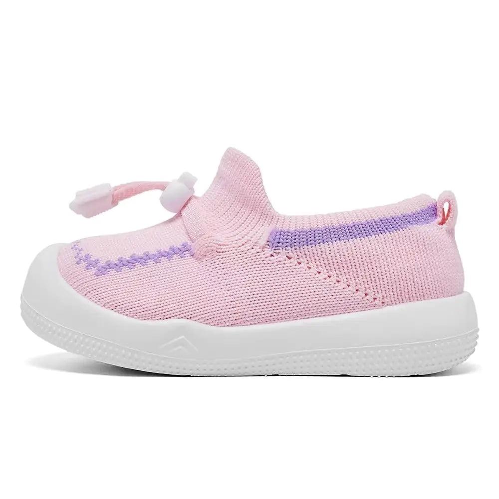 Eashi Baby Boy Girl Non-Skid Indoor Infant Walking Shoes Breathable Warm Elastic Sock Shoes with Memory Sole Protect Toes Outdoor Sneakers 9-12 Months Infant Pink - Evallys.com # #