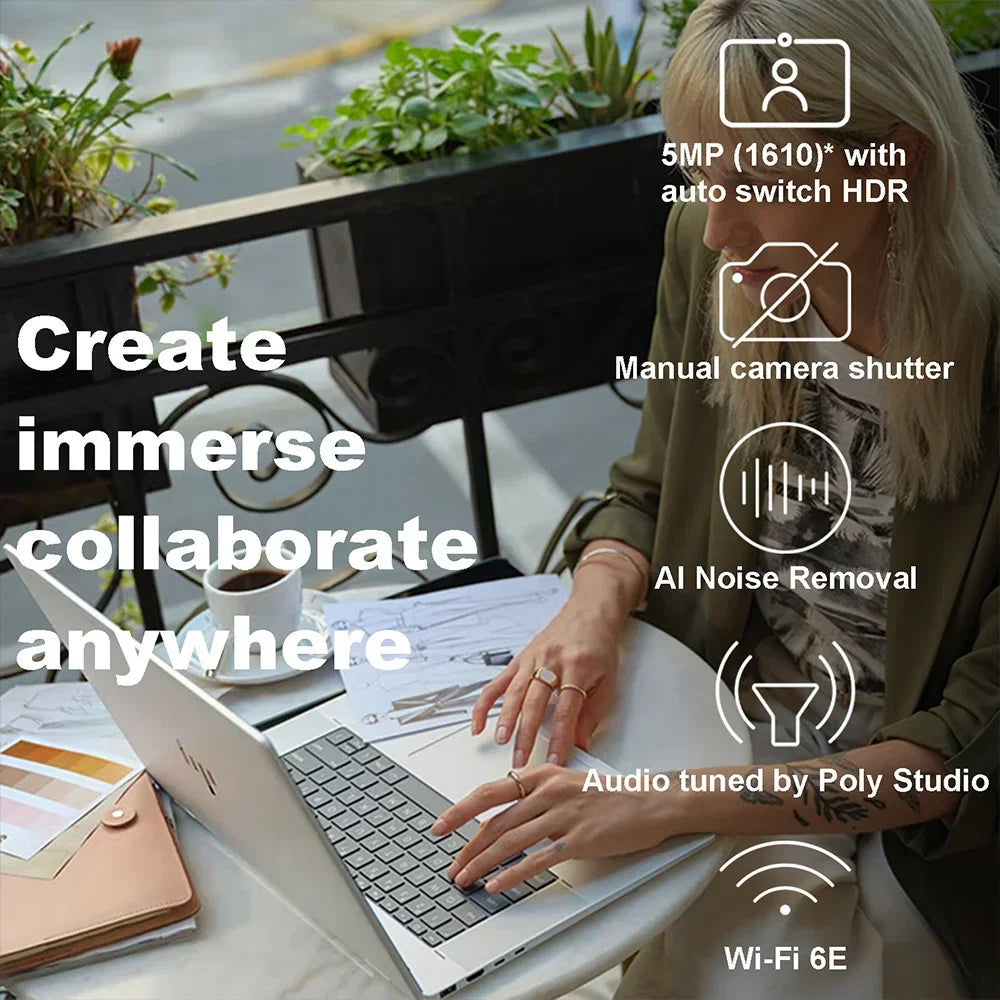 HP Envy x360 2-in-1 16" WUXGA IPS Wide Ultra Touchscreen Laptop,Intel Ultra 5 125U(Beats i7-1335U),16GB DDR5 RAM,2TB PCIe SSD - Evallys.com