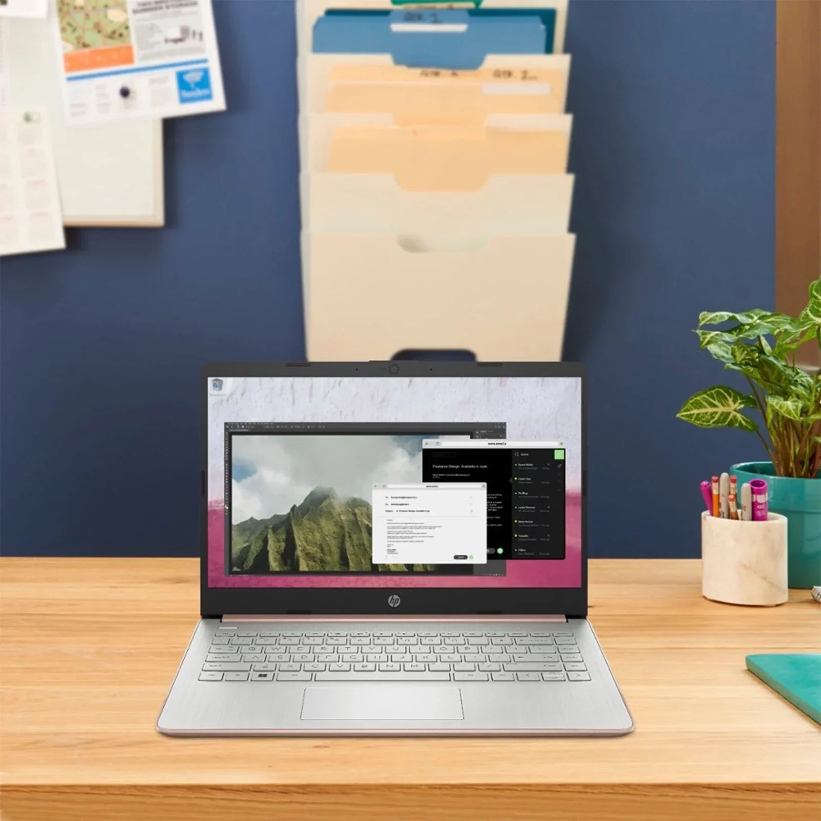 HP Newest 14" Business Laptop,Intel Celeron N4120,16GB RAM,384GB Storage(128GB eMMC+256GB Micro SD),1Year Office 365,Rose Gold - Evallys.com