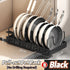 Pots and Pans Organizer Under Cabinet,Sliding Pot Lid Holder and Pan Rack Kitchen,Pull out Pot and Pan Organizer,Dishes Storage