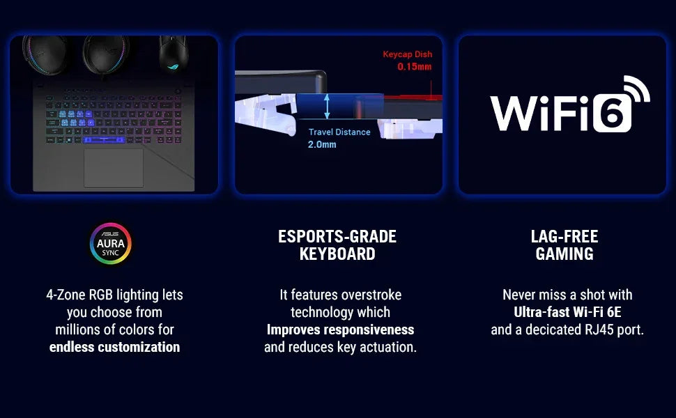 ASUS ROG Strix G16 16" Gaming Laptop,Intel Core i9-14900HX,NVIDIA GeForce RTX 4060,64GB RAM,4TB SSD,Eclipse Grey,with Gaming Mou - Evallys.com