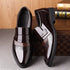 Luxury Men’s Leather Brogue Oxford Shoes – Retro Formal Dress Shoes - Evallys.com