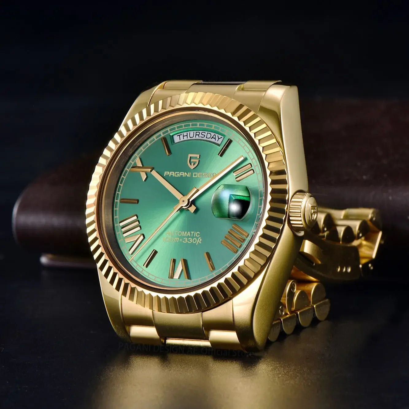 PAGANI DESIGN DD36 Gold Green V2 Men's Mechanical Watches Luxury Automatic Watch For Men 2024 New AR Sapphire glass Wrist watch - Evallys.com