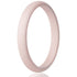 Egnaro Engagement Rings Women, Thin and Stackable Rings Silicone Women Wedding Bands，Rubber Promise Rings for Gift, Anniversary Ring for Work Out- 2.5mm Width - 1.8mm Thick SETL-Pink Sand 11(20.6mm) - Evallys.com # #