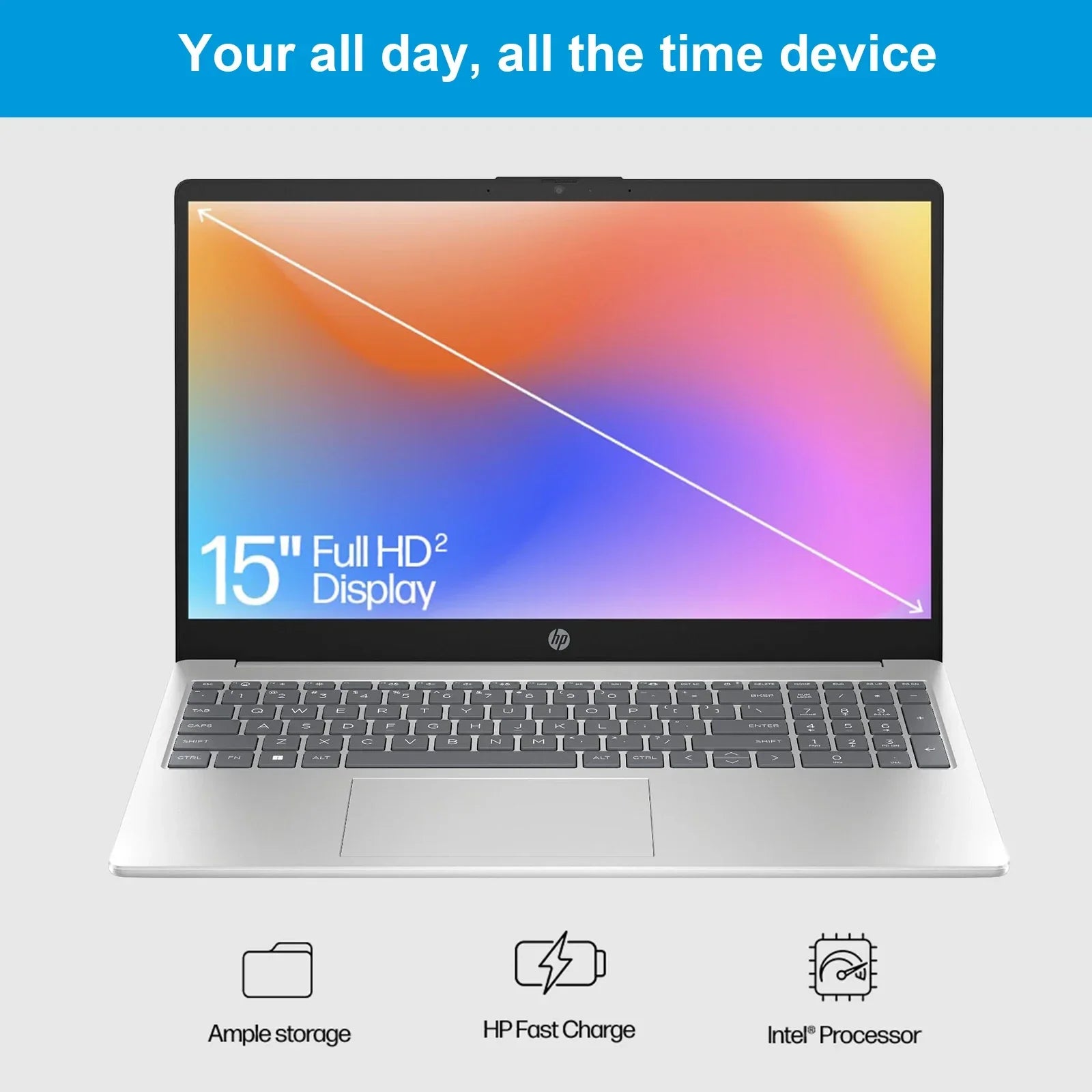 HP Newest 15.6'' FHD Business Laptop, Inter Core i5-1334U(Beats i7-9750H), Up to 64GB RAM/2TB SSD, 15.6''FHD Display, Win11 H - Evallys.com