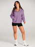 AUTOMET Womens Hoodies Half Zip Sweatshirts Fleece Jackets Tops Oversized Pullover Fall Outfits 2024 Winter Fashion Clothes Small Purple - Evallys.com # #