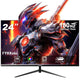 FYHXele 24Inch 180Hz Gaming Monitor 1K FHD Computer Display 1ms Response Time Eye Care Screen LCD Support HDR G-Sync VESA - Evallys.com