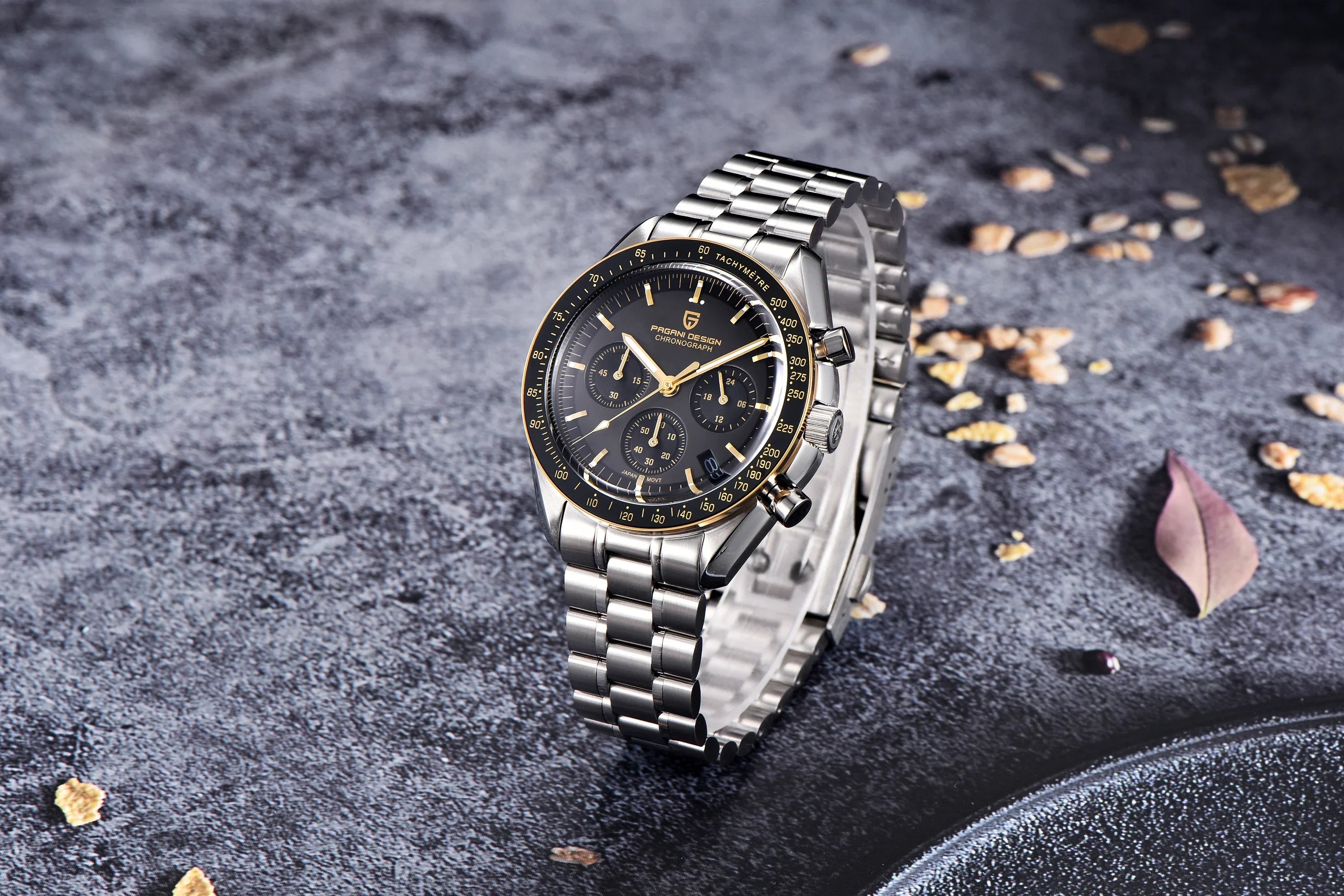 PAGANI DESIGN 2024 New Men's Watches Top Luxury Quartz Watch For Men Auto Date Speed Chronograph AR Sapphire Mirror Wrist watch - Evallys.com