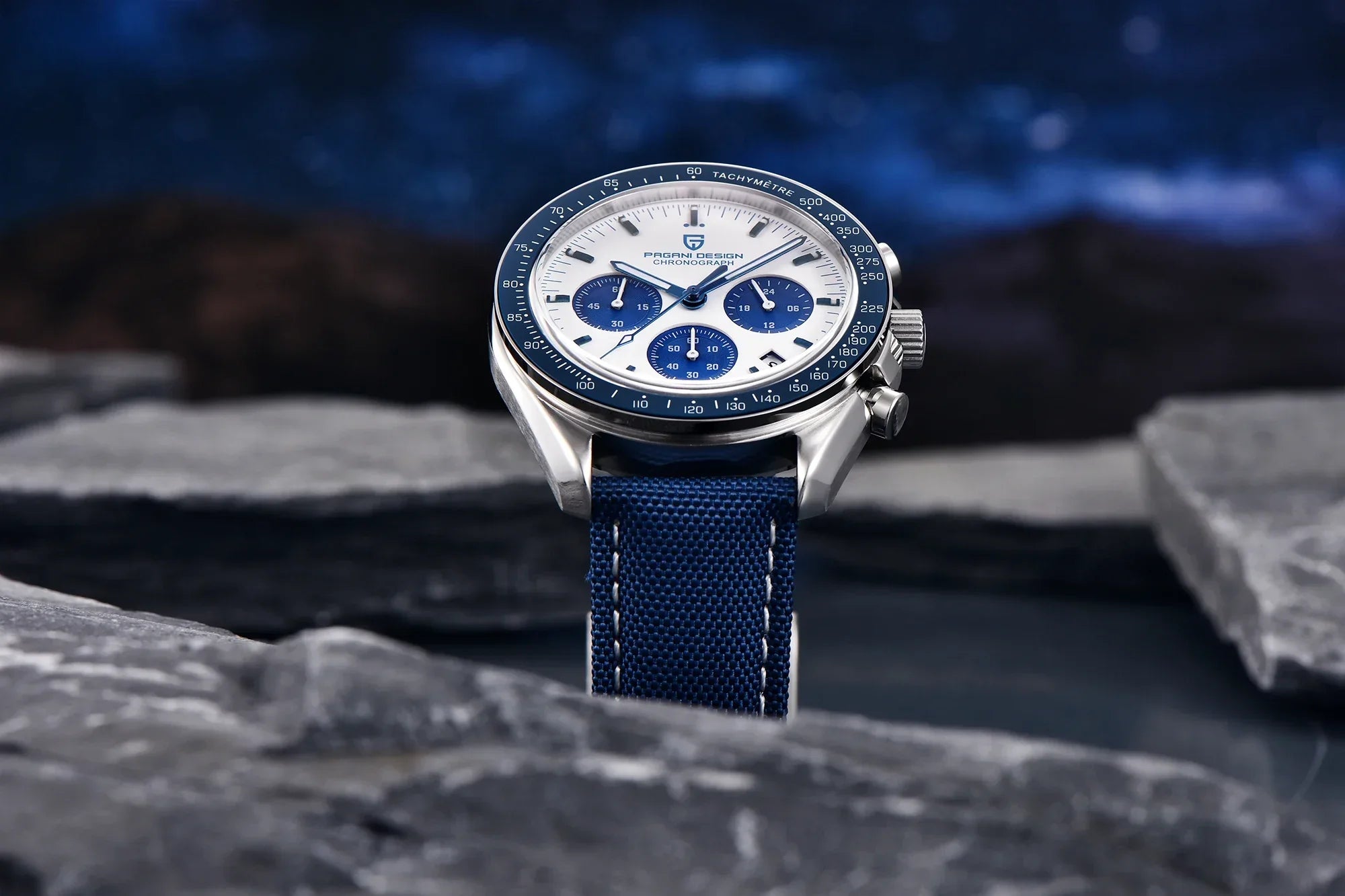 PAGANI DESIGN 2024 New Men's Watches Top Luxury Quartz Watch For Men Auto Date Speed Chronograph AR Sapphire Mirror Wrist watch - Evallys.com
