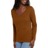 Hanes Womens Originals Long Sleeve Cotton V-Neck T-Shirt, Lightweight V-Neck Tee, Modern Fit Medium Allgood Gold - Evallys.com # #