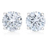 14K White Gold 1/2 Cttw 4-Prong Set Brilliant Round-Cut Solitaire Lab Grown Diamond Push Back Stud Earrings (F-G Color, VS2-SI1 Clarity) - Evallys.com # #