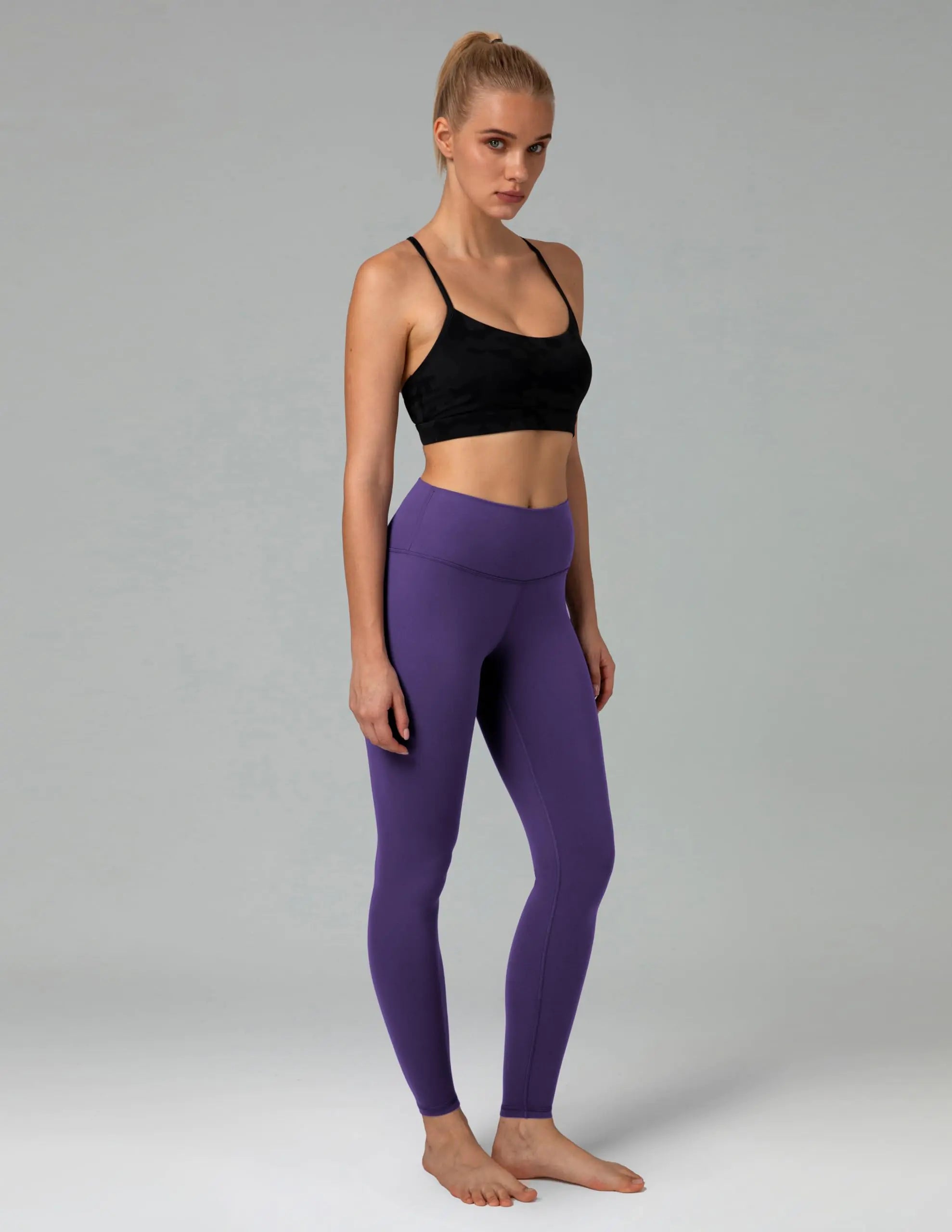 Colorfulkoala Women's Dreamlux High Waisted Workout Leggings 25" / 28" Inseam Yoga Pants X-Large Mulberry Purple - Evallys.com # #