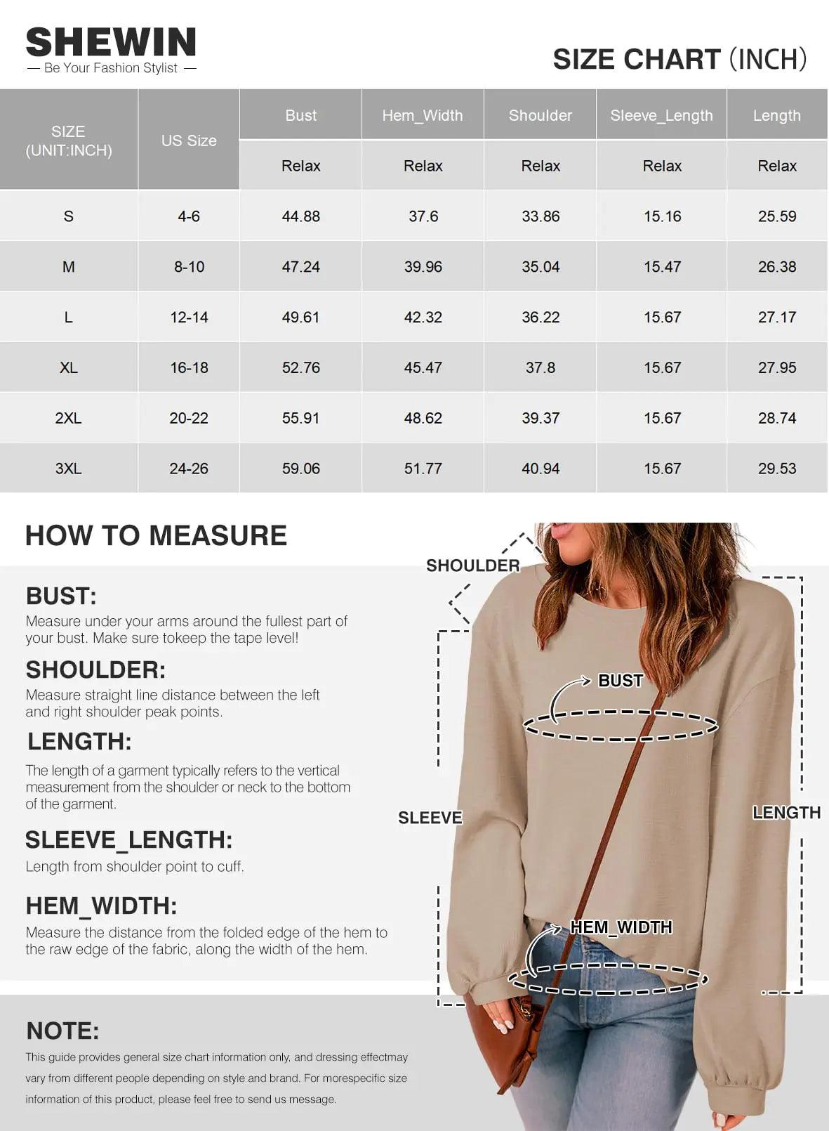 SHEWIN Women's Casual Long Sleeve Shirts Cute Crewneck Basic Loose Fit Tunic Tops X-Large Racing Red - Evallys.com # #