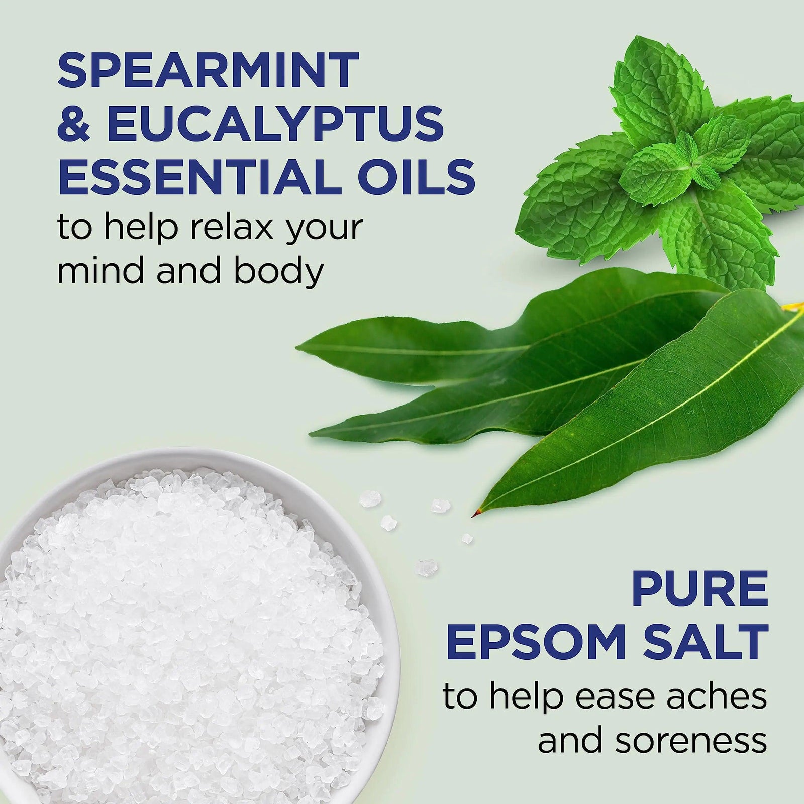 Dr Teal's Pure Epsom Salt, Relax & Relief With Eucalyptus And Spearmint, 3 lb (Pack of 4) (Packaging May Vary) - Evallys.com # #