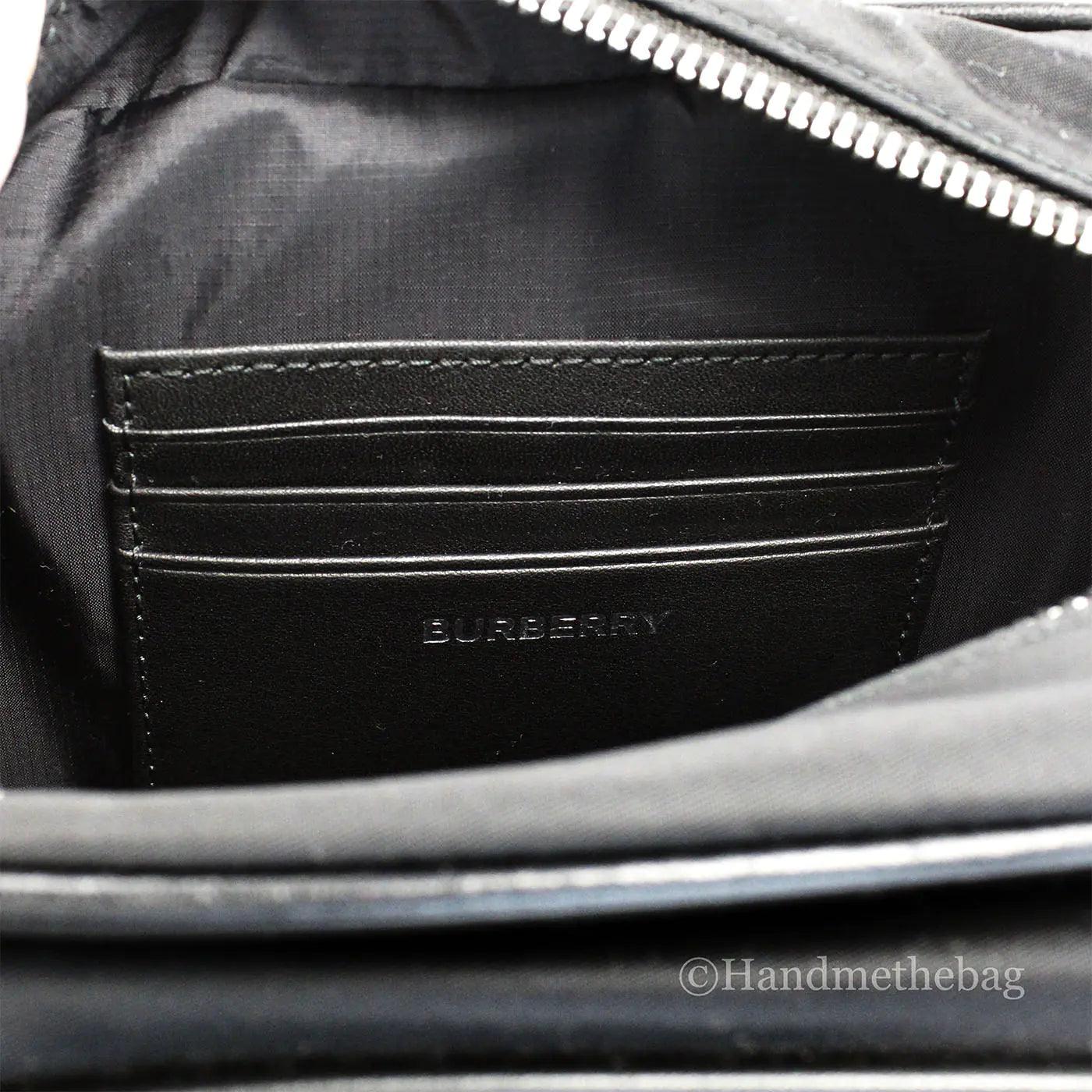 Burberry Paddy Small Black Nylon Camera Belt Crossbody - Evallys.com # #