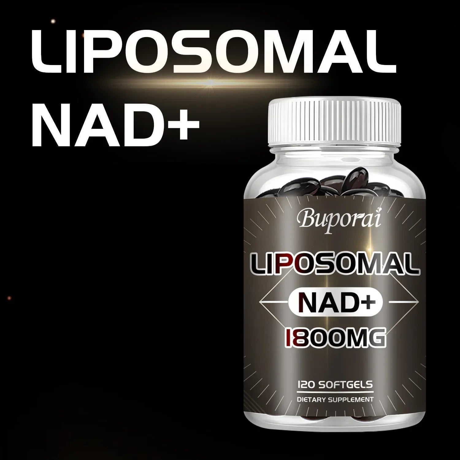 Liposomal NAD Supplement – Energy, Focus & Anti-Aging Support, 120 Caps