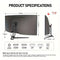 A 34-inch ultra-large curved gaming monitor with 4K HD picture quality, a 165Hz high refresh rate, and a 1500R curvature. - Evallys.com
