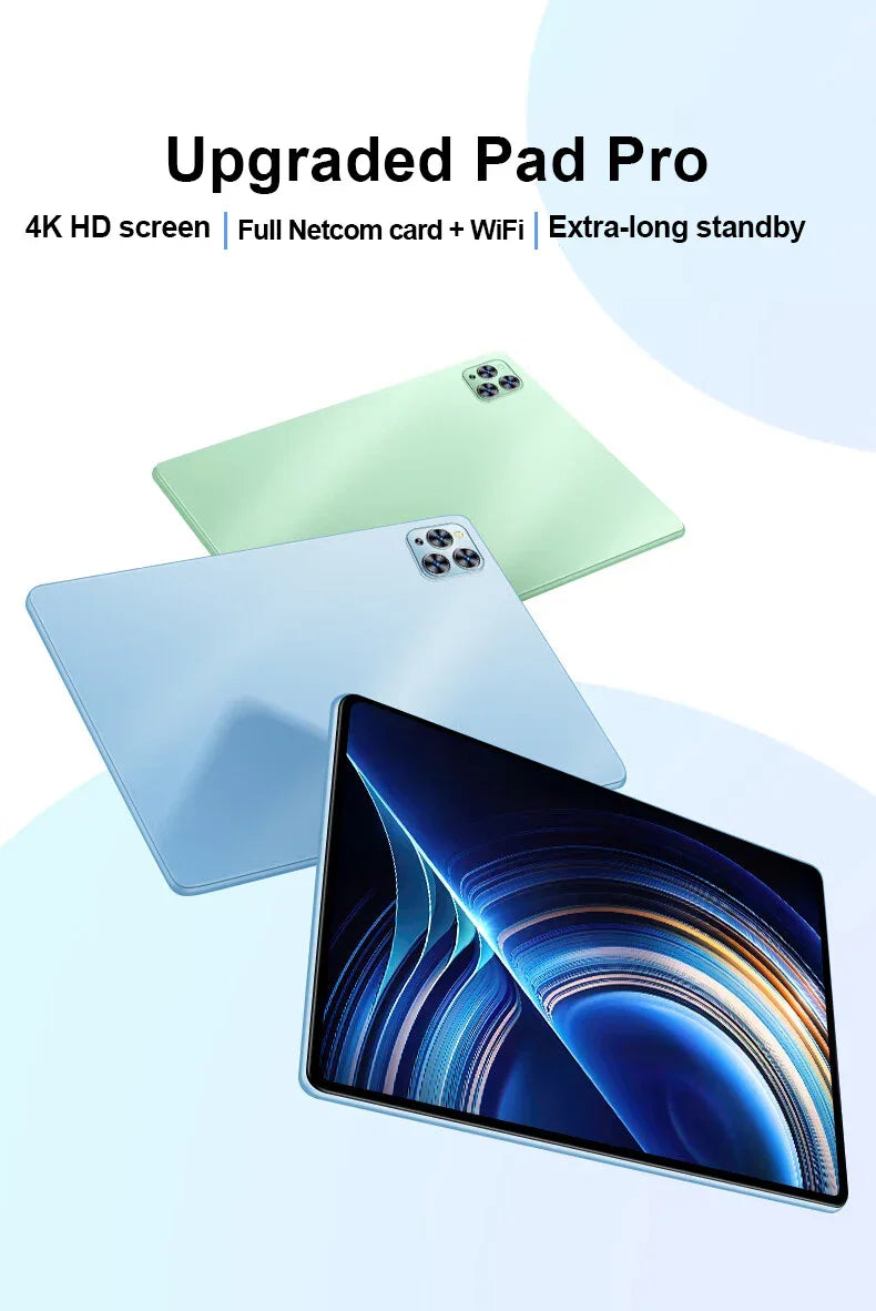 Original Pad 8 Pro Tablet 10.1 inch Android 13 Snapdragon 8gen2 Global 16GB+1024GB 10000mah 5G Dual SIM WIFI HD Full Screen - Evallys.com