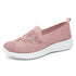 Women’s Breathable Hollow Flats – Slip-On Mesh Loafers with Floral Design - Evallys.com