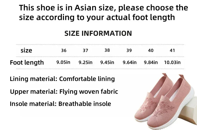Women’s Breathable Hollow Flats – Slip-On Mesh Loafers with Floral Design - Evallys.com