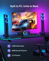ULTIMEA 180W 5.0 Sound Bar for tv, PC SoundBar with RGB for Home Theater, Detachable Soundbar with App Control, HDMI-ARC/Opt/AUX - Evallys.com