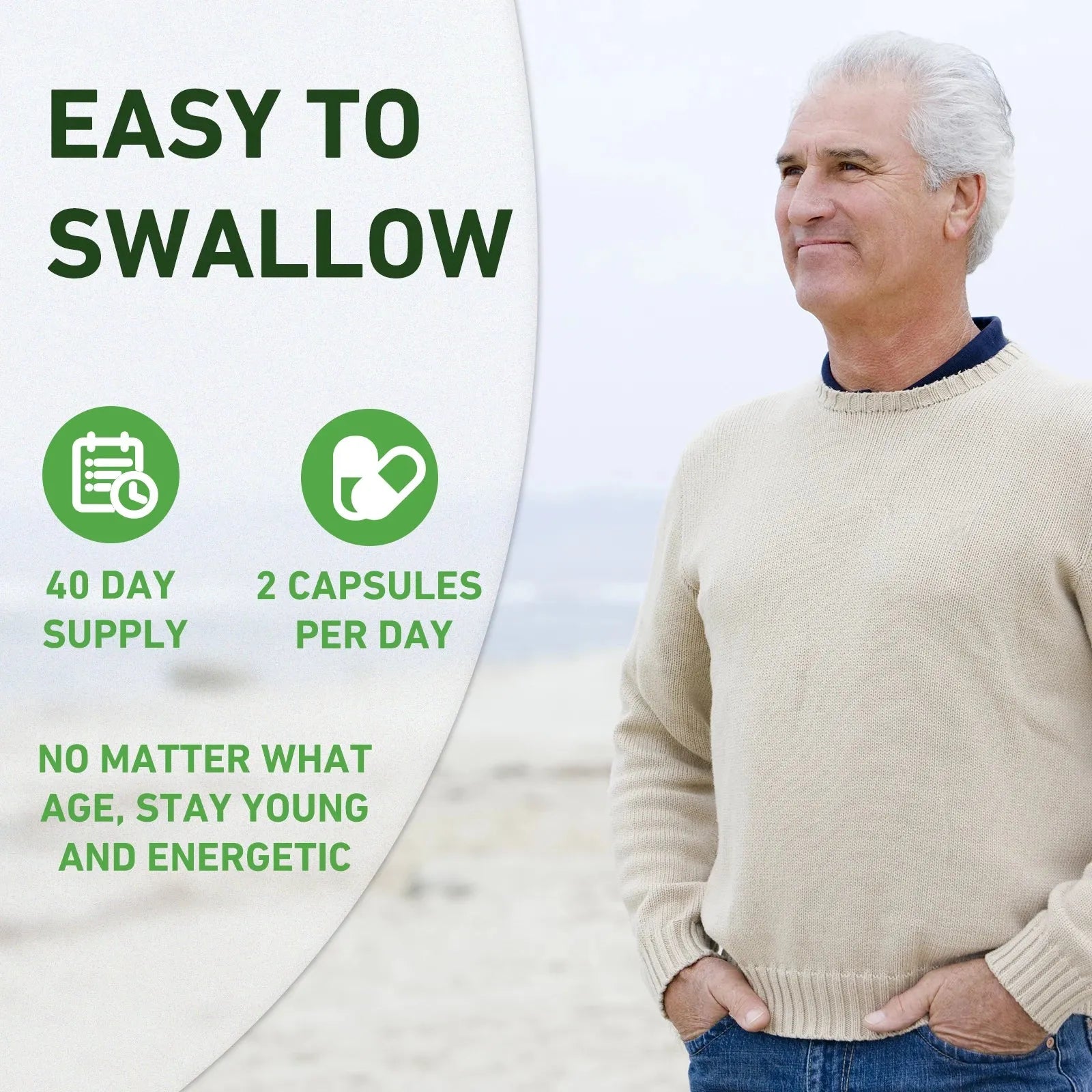 Nicotinamide Riboside + Resveratrol - Quercetin, High Purity NAD Supplement - 80 Capsules - Evallys.com