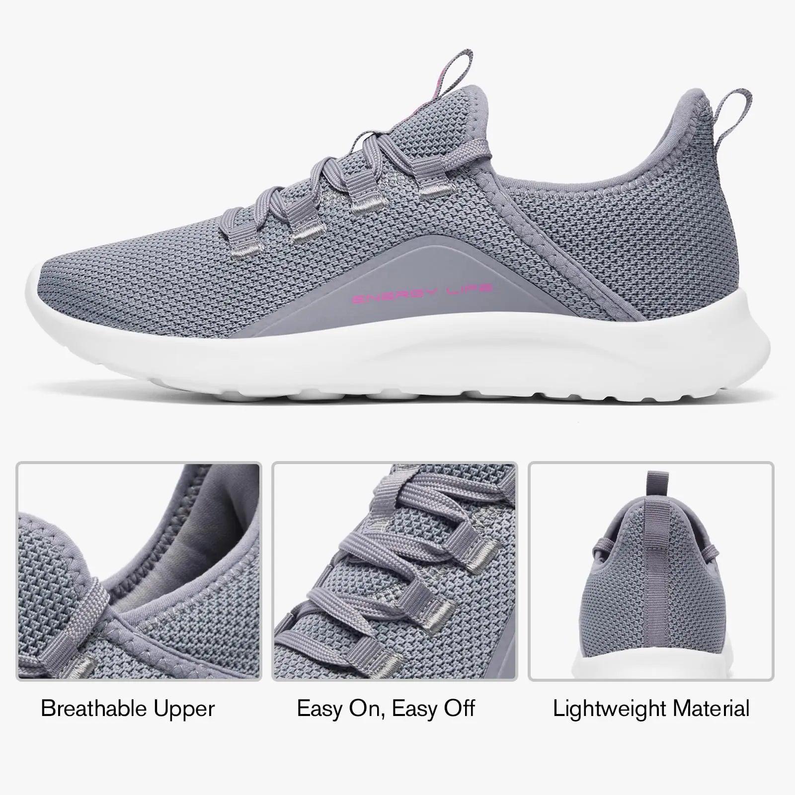 ALEADER Women's Energycloud Lightweight Slip On Walking Running Shoes 8.5 Dark Gray - Evallys.com # #