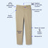 French Toast Boys' Adjustable Waist Relaxed Fit Pant (Standard & Husky) 10 Slim Khaki Beige - Evallys.com # #