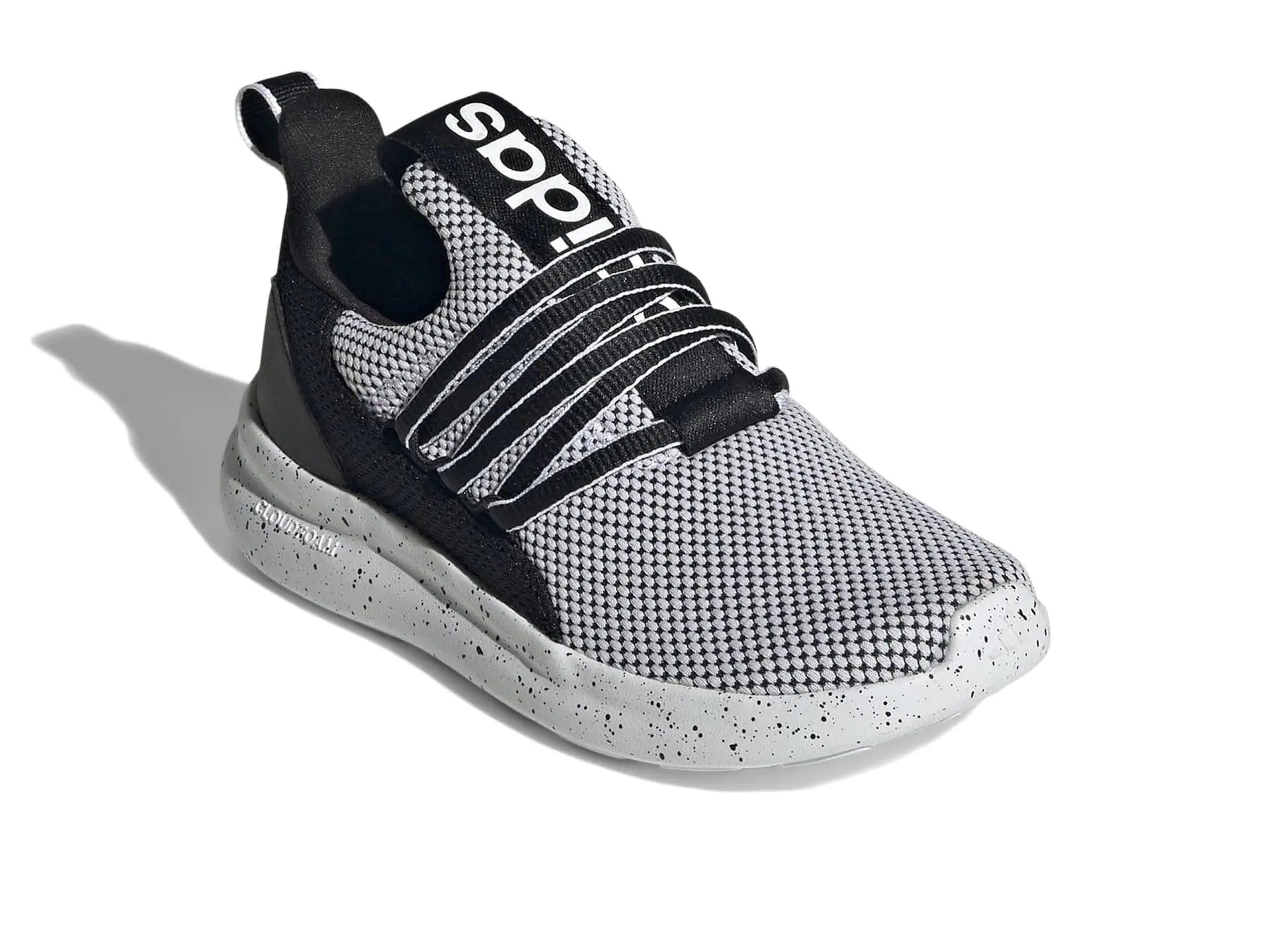 adidas Kids Lite Racer Adapt 7.0 Sneaker 8.5 Toddler White/Black/Black - Evallys.com # #