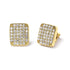 14K Yellow Gold 1/2 Cttw Diamond Square Shaped Composite Cluster Stud  Earrings (I-J Color, I1-I2 Clarity) - Evallys.com # #