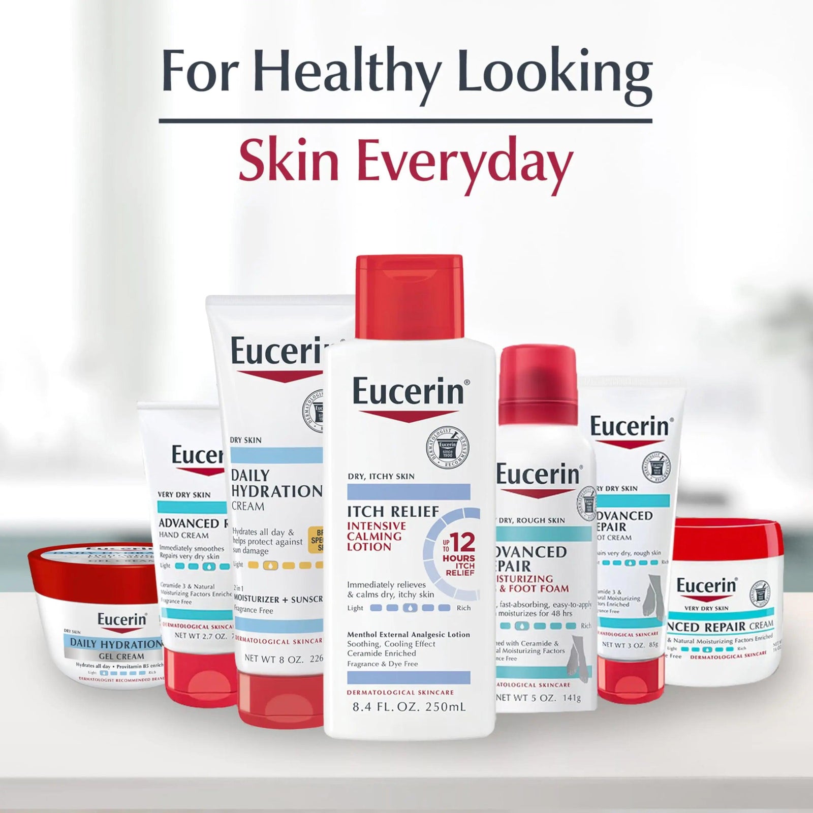 Eucerin Skin Calming Cream - Full Body Lotion for Dry, Itchy Skin, Natural Colloidal Oatmeal Enriched - 14 oz. Tube - Evallys.com # #