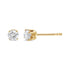 14K Yellow Gold 1/3 Cttw Round Brilliant-Cut Diamond Classic 4-Prong Stud Earrings (L-M Color, I1-I2 Clarity) - Evallys.com # #