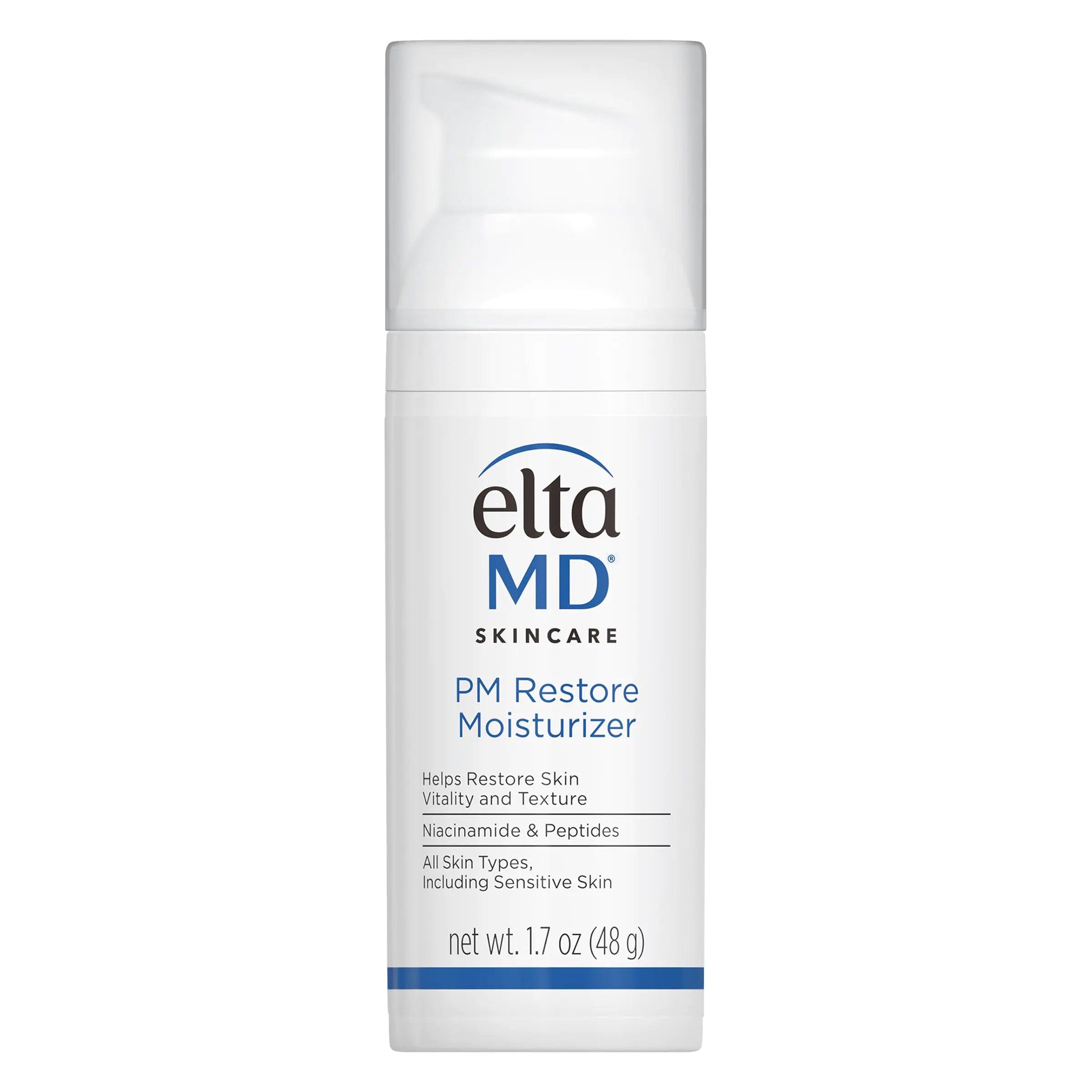 EltaMD PM Restore Face Moisturizer, Night Moisturizer for Face, Safe For All Skin Types, 1.7 oz Pump - Evallys.com # #