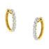 10KT Yellow Gold Diamond Huggy Hoop Earrings (1/2 cttw, J-K Color, I2-I3 Clarity) - Evallys.com # #