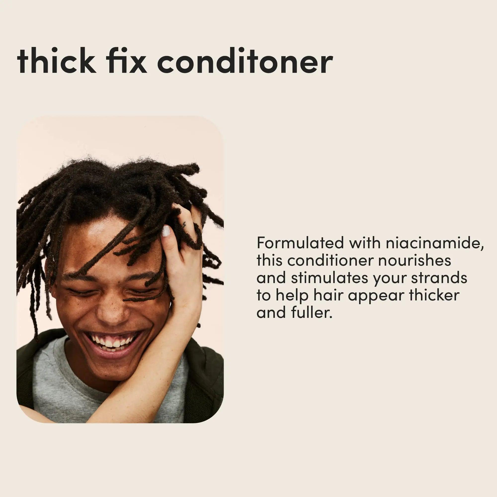 hims Thick Fix Shampoo and Conditioner Set for Men- Thickening, Moisturizing, Reduces Shedding- Color Safe Hair Loss Shampoo and Conditioner- 2 pack, 6.4oz - Evallys.com # #