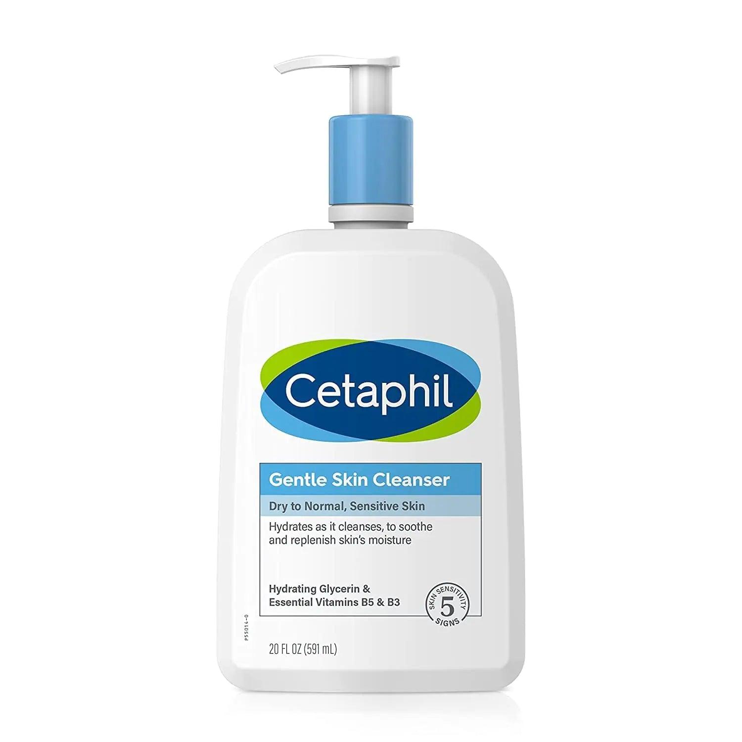 Face Wash by CETAPHIL, Hydrating Gentle Skin Cleanser for Dry to Normal Sensitive Skin, NEW 20oz, Fragrance Free, Soap Free and Non-Foaming 20 Fl Oz (Pack of 1) - Evallys.com # #