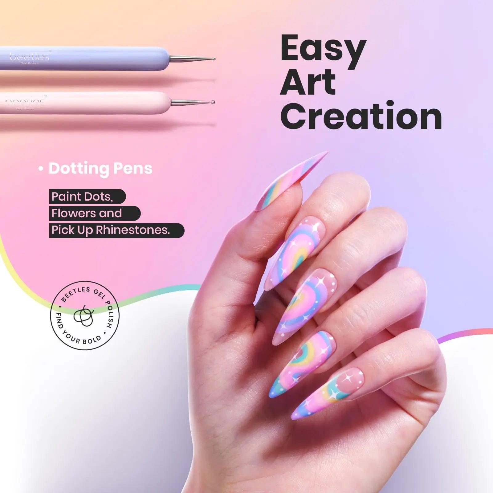 Beetles Nail Art Brushes Set Gel Polish Nail Art Design Pen Painting Tools Fingernail Brush Nail Cleaning Brush Nail Art Liner Brush and Nail Dotting Pen Salon Gift for Girls Women 0-0-6pcs Gray Nail Brush - Evallys.com # #