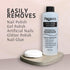 Pronto Acetone Nail Polish Remover 8 Fl Oz with Manicure Kit - Includes Nail File, Buffer, Pusher, Scraper - Pure Acetone 100 Percent - Quick & Professional Gel Acrylic Nail Remover Kit 8 Fl Oz + Manicure Kit - Evallys.com # #