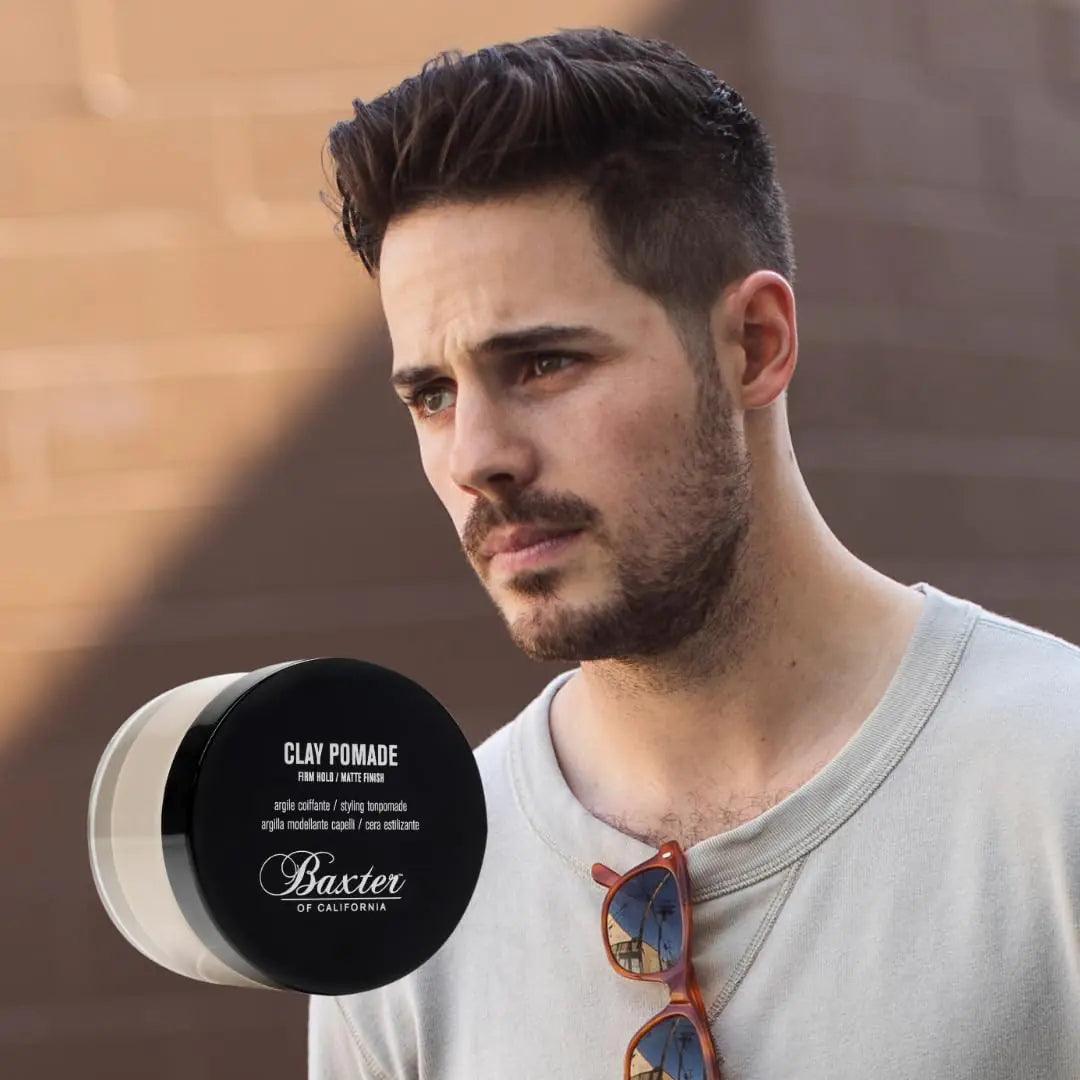 Baxter of California Clay Pomade Firm Hold / Matte Finish Hair Pomade for Men and Women, Perfect for Texturizing Straight or Wavy Hair - 2 Ounces - Evallys.com # #