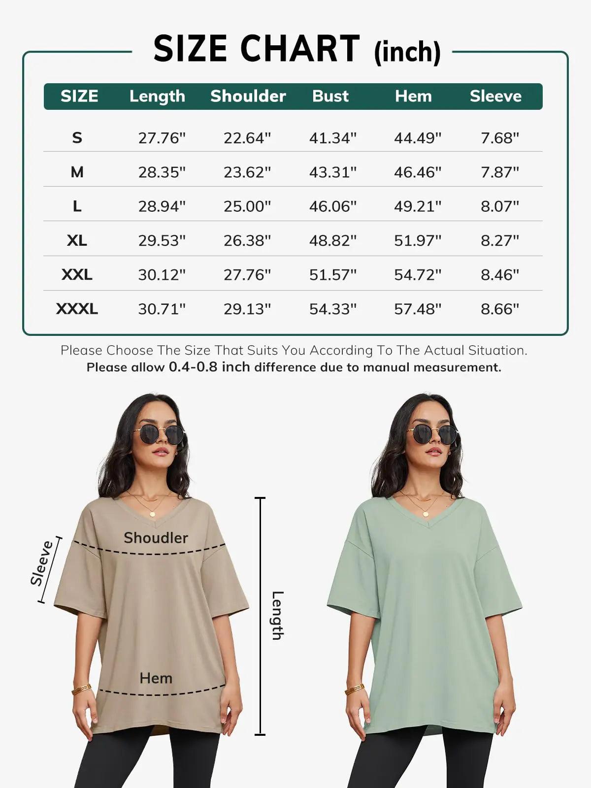 ATHMILE Womens Oversized T Shirts V Neck Tees Half Sleeve Cozy Comfy Tunic 2024 Y2K Tops Casual Small Dark Pink - Evallys.com # #