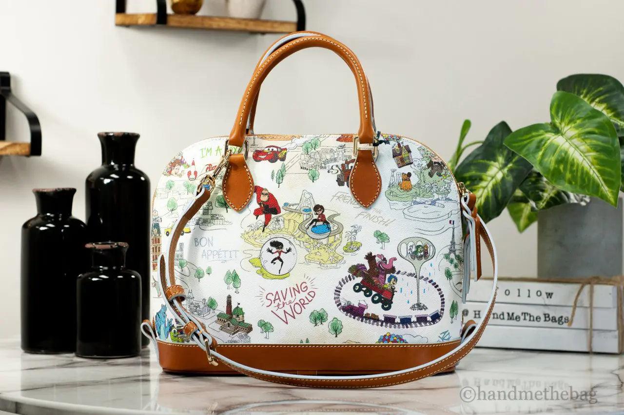 Dooney & Bourke Disney Pixar Maps Medium Satchel Bag - Evallys.com # #