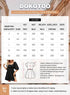 Dokotoo Womens Summer Dresses Square Neck Tie Back Lantern Sleeve Ruffle A-Line Casual Dress XX-Large 4 Red - Evallys.com # #