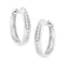 .925 Sterling Silver 1/4 cttw Lab Grown Diamond Hoop Earring (F-G Color, VS2-SI1 Clarity) - Evallys.com # #