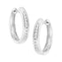 .925 Sterling Silver 1/4 cttw Lab Grown Diamond Hoop Earring (F-G Color, VS2-SI1 Clarity) - Evallys.com # #