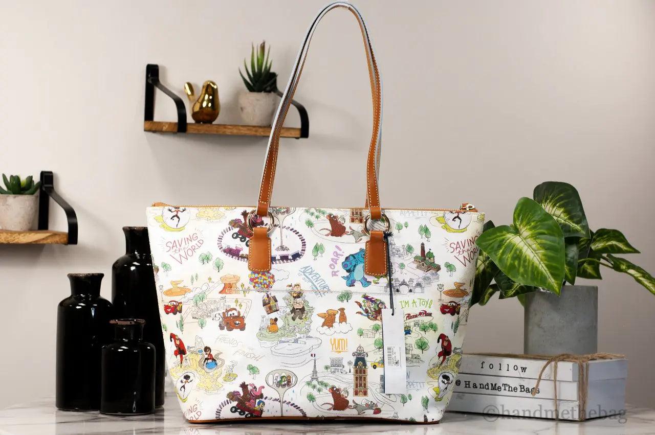 Dooney & Bourke Disney Pixar Maps Top Handle Tote - Evallys.com # #