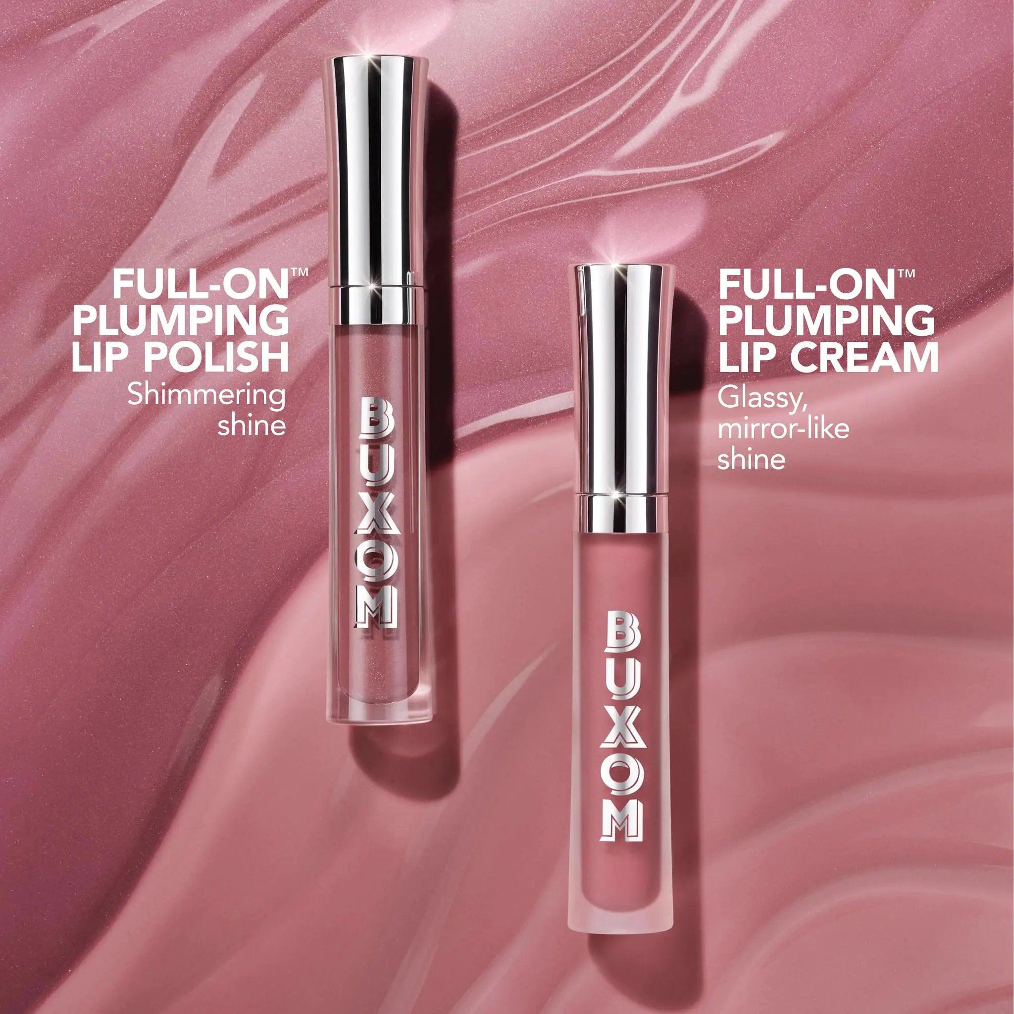 BUXOM Full-On Plumping Lip Polish, Tinted Lip Plumper Gloss, Plumping Formula with Peptides & Vitamin E, Moisturizing Lip Plumping Gloss 1 Count (Pack of 1) Clair - Evallys.com # #