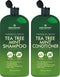 Mint Shampoo and Conditioner - Tea Tree and Peppermint Oils - Promotes Hair Growth, Fights Dandruff, Lice & Itchy Scalp - Sulfate-Free for Men and Women - 16 fl oz x 2 - Evallys.com # #