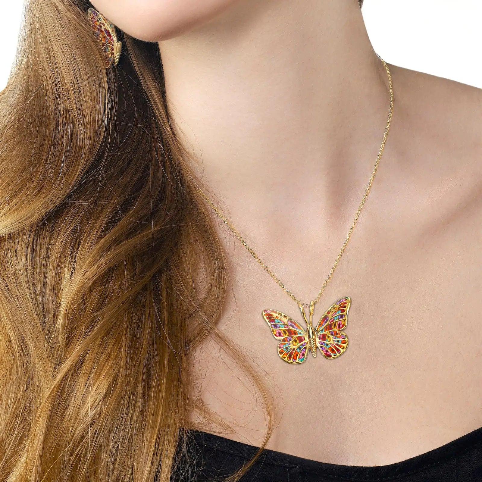 Handcrafted Butterfly Necklace - Evallys.com # #